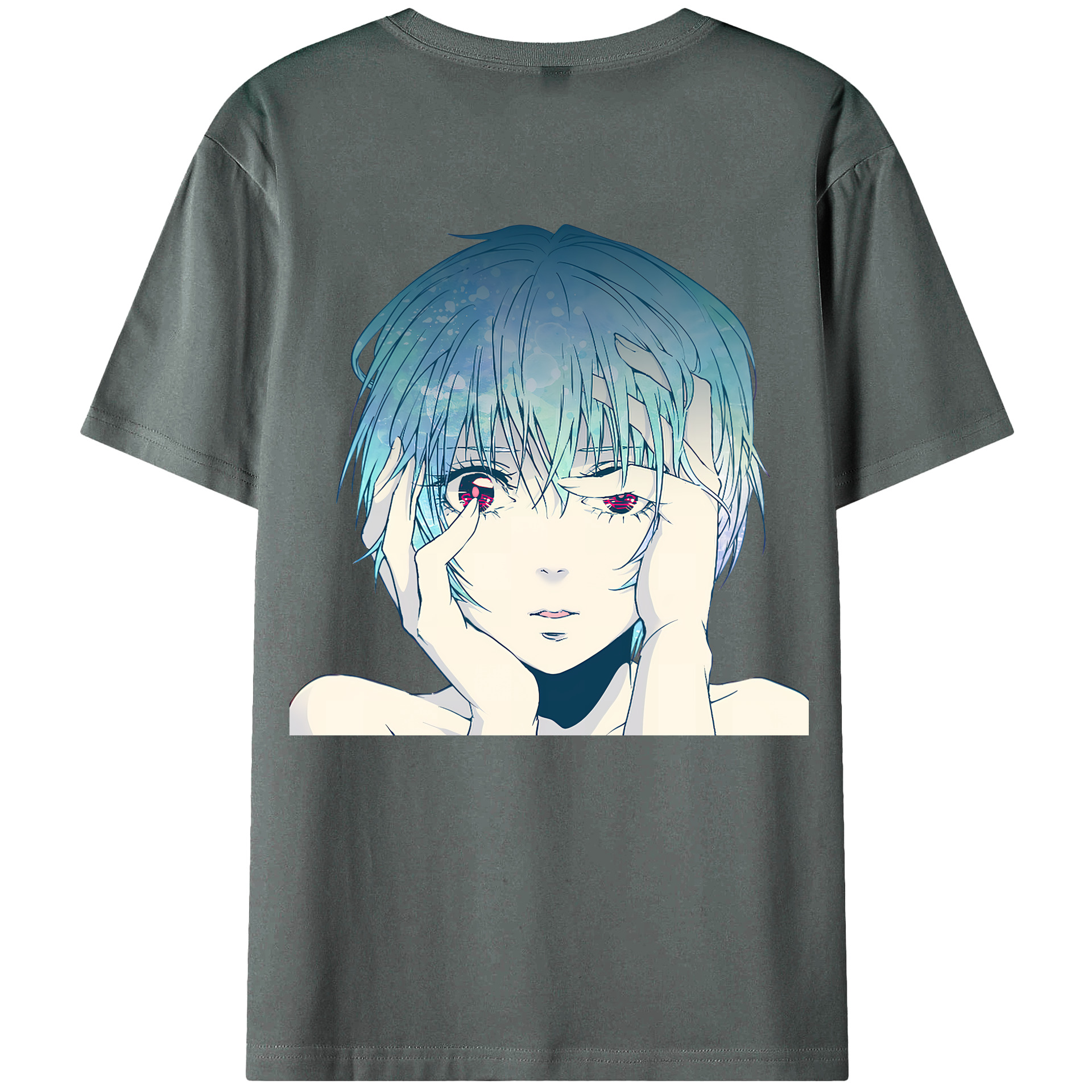 （画像用） EVA 新世紀エヴァンゲリオン 綿100％ メンズ半袖Tシャツ（バックプリント） 通気性